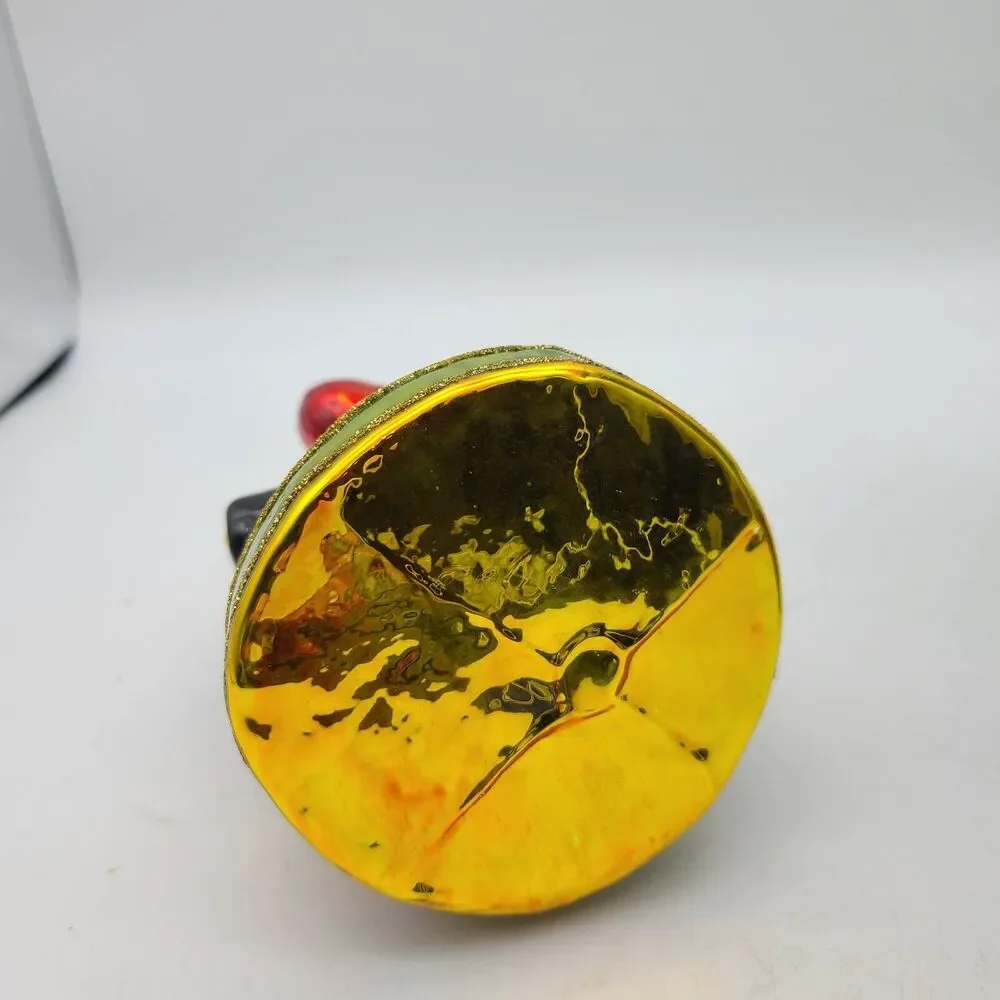 John Deere & Cobane Studio Santa's Joy handmade-painted glass Ornament limited